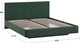Миниатюра изображения товара Полуторная кровать ТриЯ Кевия Тип 1 140x200 (велюр Confetti Deep forest)