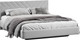 Миниатюра изображения товара Полуторная кровать ТриЯ Кевия Тип 1 140x200 (велюр Confetti Silver)