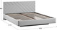 Миниатюра изображения товара Полуторная кровать ТриЯ Кевия Тип 1 140x200 (велюр Confetti Silver)