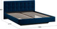 Миниатюра изображения товара Полуторная кровать ТриЯ Эмма Тип 1 140x200 (велюр Confetti Blue)