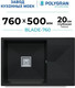 Миниатюра изображения товара Мойка кухонная Polygran Blade 760 (космос)
