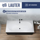 Миниатюра изображения товара Ванна акриловая Lauter Ava 170 / 21208070 (с каркасом, лицевым экраном черного цвета и сифоном 21Y31001 матовый черный)
