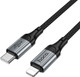Миниатюра изображения товара Кабель Hoco X121 Type-C to Lightning (1.5м, черный)
