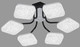 Миниатюра изображения товара Люстра Aitin-Pro H26188/6 (белый/черный)