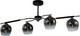 Миниатюра изображения товара Люстра Aitin-Pro НПБ 02-4х60-105 / K312/4 (черный/хром)