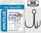 Миниатюра изображения товара Набор крючков рыболовных NAUTILUS 1X Round Premium Series 6063SS №5/0 / 05-00310276 (3шт)