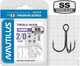 Миниатюра изображения товара Набор крючков рыболовных NAUTILUS 1X Round Premium Series 6063SS № 2/0 / 05-00310279 (4шт)