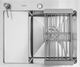 Миниатюра изображения товара Мойка кухонная Astir Decor Satin C58x48R (с сифоном, дозатором и коландером)