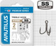 Миниатюра изображения товара Набор крючков рыболовных NAUTILUS 4X Hybrid Premium Series 6066SS № 2 / 05-00310308 (4шт)