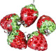Миниатюра изображения товара Набор подвесок декоративных Арт Узор Клубничка с петелькой / 4780340 (5шт)