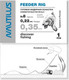 Миниатюра изображения товара Комплект оснастки для приманки NAUTILUS Симметричная петля №31 d-0.35мм кр.№8 / 11-08113538