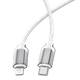 Миниатюра изображения товара Кабель ENE Vibe USB-C-Lightning PD 27W / 30.430 (1.2м, белый)