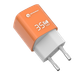 Адаптер питания сетевой Atomic Crystal G351 GAN 35W USB A+C / 10.196 (оранжевый) — фото 6
