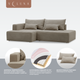 Миниатюра изображения товара Диван угловой VELUNA Рейф PM1L-OL-KR2 левый (Beverly Grey)