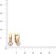 Миниатюра изображения товара Серьги из комбинированного золота ZORKA 3D00226.14K.B (с бриллиантами)