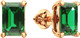 Миниатюра изображения товара Серьги из розового золота ZORKA 3P2035.14K.R (с изумрудами)