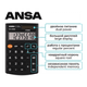 Миниатюра изображения товара Калькулятор ANSA AN200NR (черный)