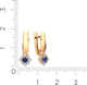 Миниатюра изображения товара Серьги из розового золота ZORKA 3D10142.14K.R.ZZ (с бриллиантами и сапфиром)