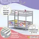 Миниатюра изображения товара Двухъярусная кровать детская Савушка Савушка-05 80x160 (капучино)