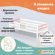 Миниатюра изображения товара Кровать-тахта детская Савушка Савушка-04 90x200 (розовый)