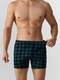 Миниатюра изображения товара Трусы мужские Mark Formelle 411152 (р.110-120, черная клетка на зеленом)