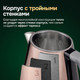 Миниатюра изображения товара Электрочайник Evolution KP17153 Steel (золотой)