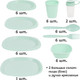 Миниатюра изображения товара Набор пластиковой посуды Darvish Для пикника / DV-H-2305A (мятный)
