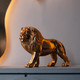 Миниатюра изображения товара Статуэтка Вещицы Лев декоративный Tin-09 (золотой)