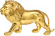 Миниатюра изображения товара Статуэтка Вещицы Лев декоративный Tin-09 (золотой)