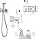 Миниатюра изображения товара Гигиенический душ со смесителем Teska Liva Tera T5436