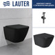 Миниатюра изображения товара Унитаз подвесной Lauter Nuremberg 21811B черный + Breez 21GN7072BM