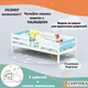 Миниатюра изображения товара Кровать-тахта детская Савушка Савушка-04 70x140 (голубой)