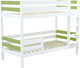 Миниатюра изображения товара Двухъярусная кровать детская Савушка Савушка-01 80x160 (зеленый)