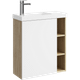 Миниатюра изображения товара Тумба под умывальник Aqwella Alba ALB0106LDD + ALB0706WM