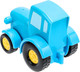 Миниатюра изображения товара Конструктор Город мастеров Большие кубики: Синий трактор / 10006-GK (4эл)