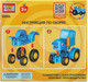 Миниатюра изображения товара Конструктор Город мастеров Большие кубики: Синий трактор / 10006-GK (4эл)