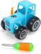 Миниатюра изображения товара Игрушка-конструктор Город мастеров С отверткой Синий трактор / 42007-ZH (17эл)