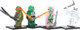 Миниатюра изображения товара Элемент конструктора Город мастеров Фигурки мой мир + черепашки / 18009-ZH