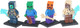 Миниатюра изображения товара Элемент конструктора Город мастеров Фигурки мой мир / 18197-CY