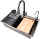 Миниатюра изображения товара Мойка кухонная со смесителем Saniteco LD0194 (68х45)
