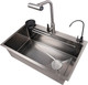 Миниатюра изображения товара Мойка кухонная со смесителем Saniteco LD0197 (60х45)