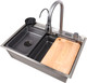 Миниатюра изображения товара Мойка кухонная со смесителем Saniteco LD0199 (68х45)