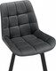 Миниатюра изображения товара Стул Notta Челси 360 / 626091 ( темно-серый ZD 995/черный)