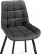 Миниатюра изображения товара Стул Notta Челси 360 / 626091 ( темно-серый ZD 995/черный)