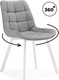 Миниатюра изображения товара Стул Notta Челси 360 / 626089 ( светло-серый ZD 960/белый)