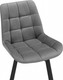 Миниатюра изображения товара Стул Notta Челси 360 / 626088 (светло-серый ZD 960/черный)