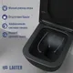 Миниатюра изображения товара Унитаз подвесной с инсталляцией Lauter Nuremberg 21811B + 21901001 (черный, с кнопкой 219702E белый)