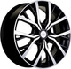 Миниатюра изображения товара Литой диск Khomen KHW1806 Karoq 18x7" 5x112мм DIA 57.1мм ET 45мм (Black FP)