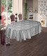 Миниатюра изображения товара Скатерть DO&CO Begonya 160x220 / 12224 (серый)