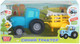 Миниатюра изображения товара Автомобиль игрушечный Технопарк Синий трактор с телегой и коровой / BLUTRA-11-CARTCOW-BU
